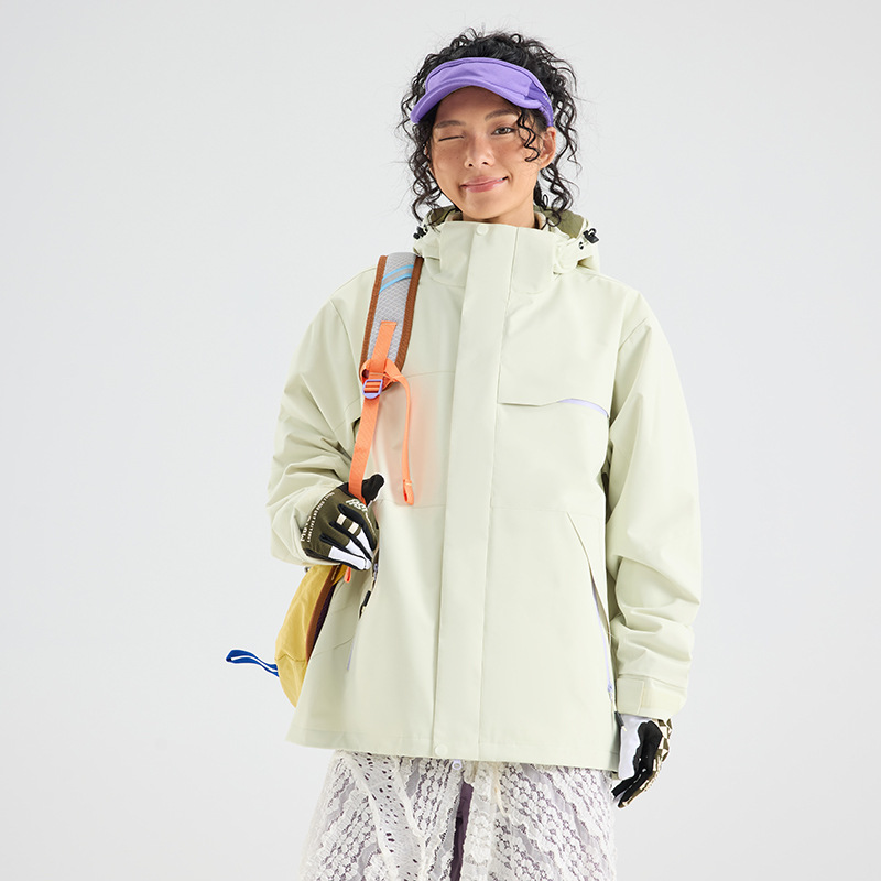 Autumn and winter jacket, outdoor sports windproof and waterproof three-in-one comfortable and warm two-piece jacket for men and women