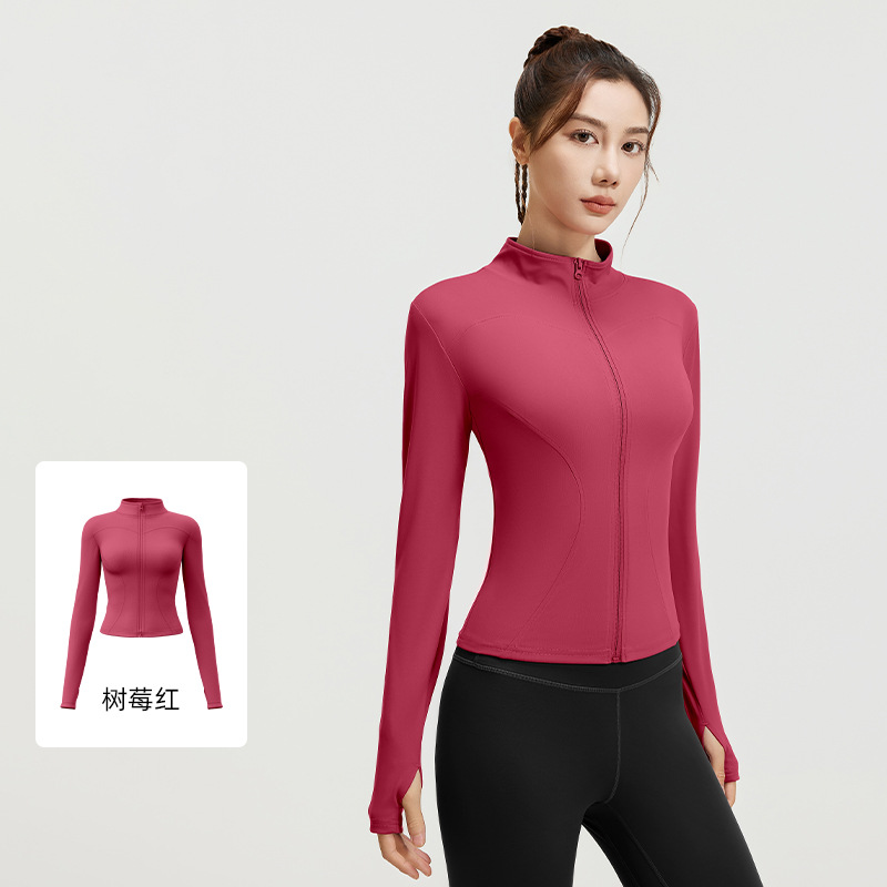 Picture of Juyitang's New Nude Yoga Jacket Slimming Breathable Running Fitness Sports Jacket for Women