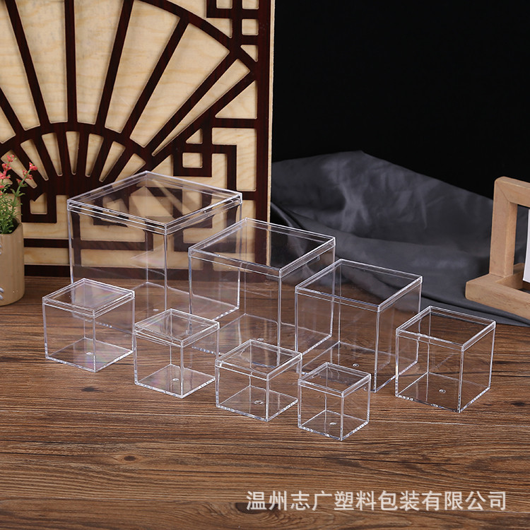 Factory spot square rectangular round transparent box heaven and earth cover American ginseng hand gift box hand-made blind box