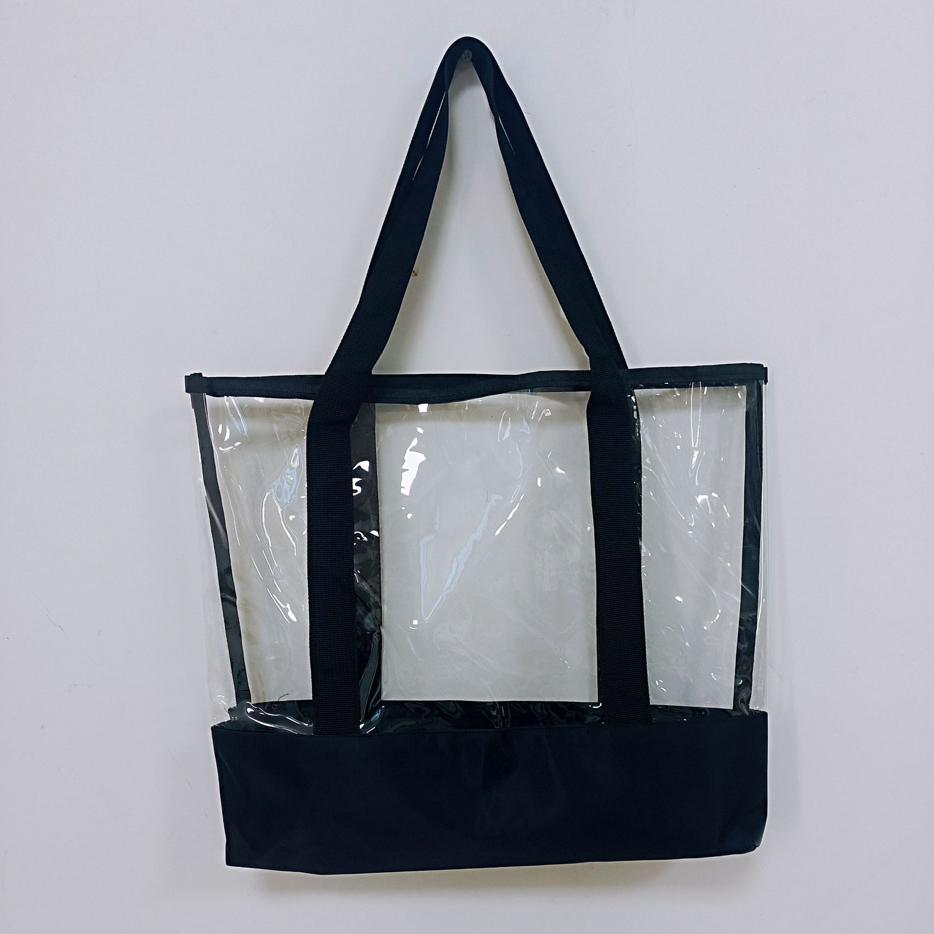 Factory spot portable Oxford cloth PVC fashion ladies shoulder shopping bag
