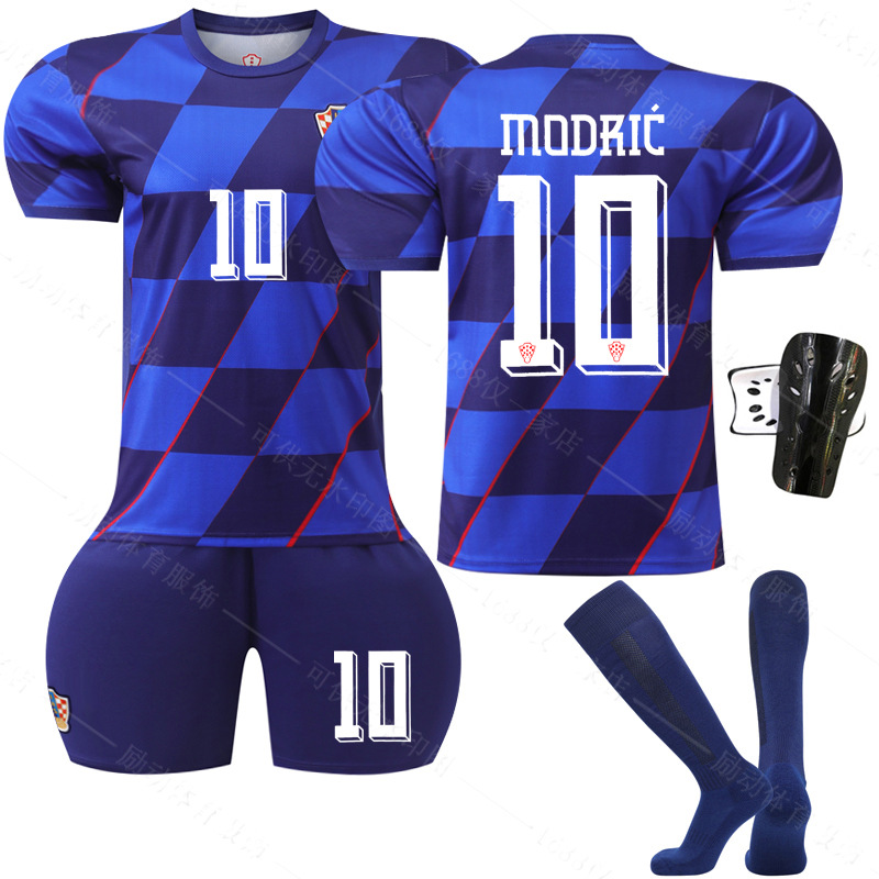2425 European Cup Croatia away football uniform No. 10 Modric national team jersey cross-border supply
