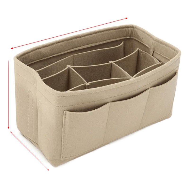 Factory wholesale cross-border hot felt cosmetic bag multi-functional bag lazy storage bag