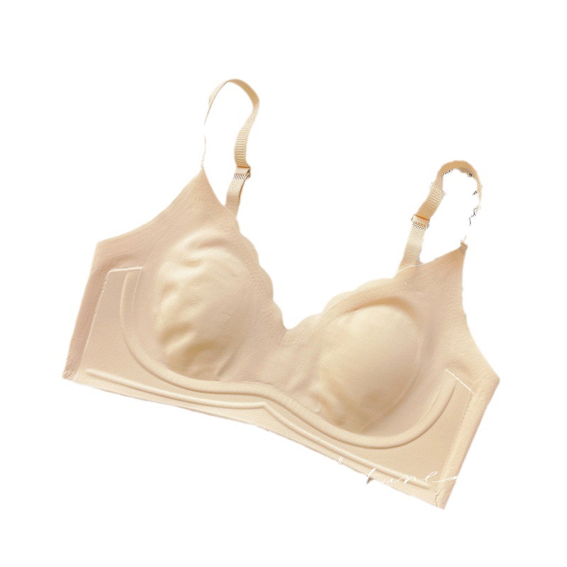 Picture of Slimming 5.00kg Big Chest Small Chest Underwear Women's Thin Summer Soft Support Anti-sagging Non-marking Rabbit Ear Bra
