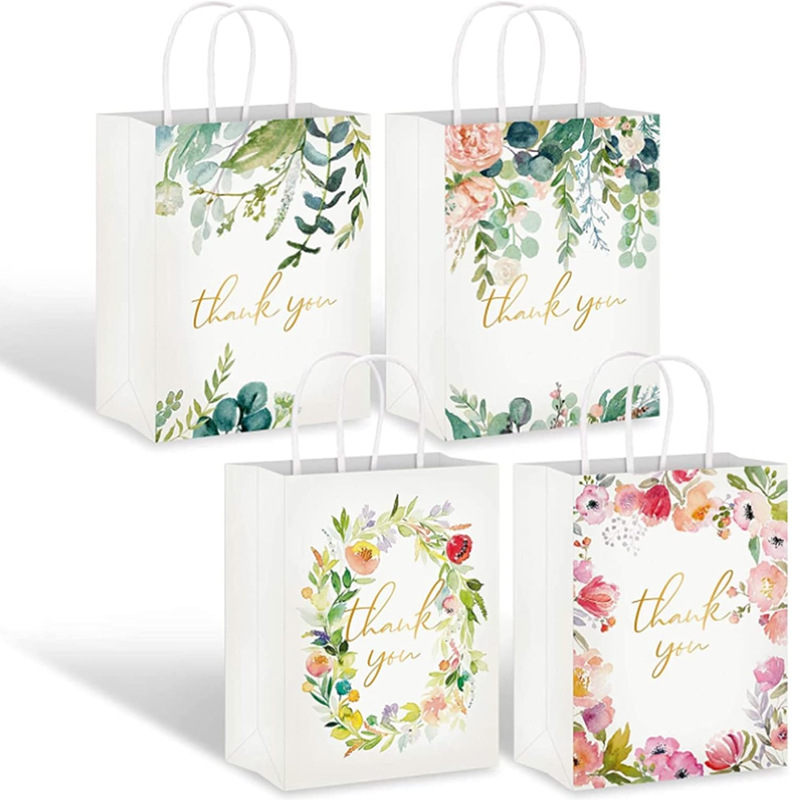 Amazon's New Flower Cute Gift Paper Bag Birthday Party Shopping Gift Paper Bag Jewelry Handbag Set
