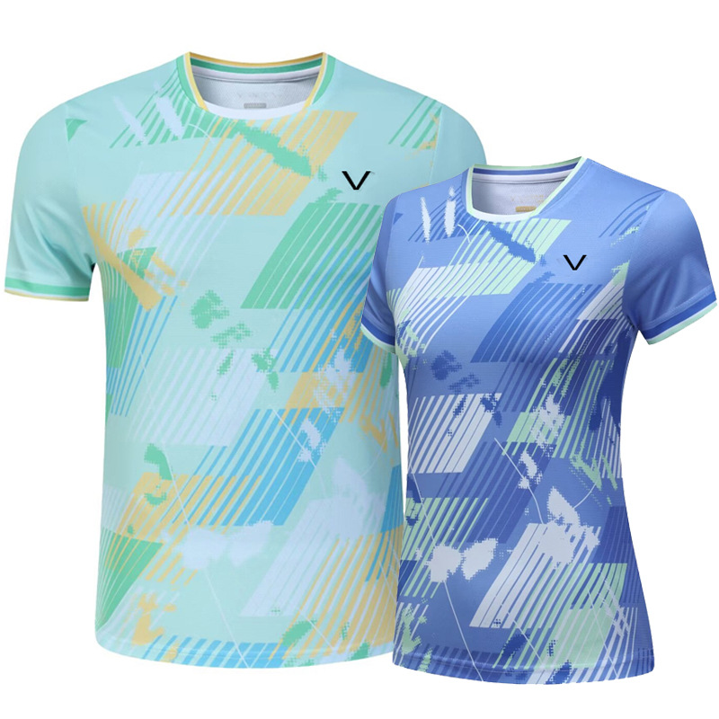 New Badminton Uniforms for Men and Women, Couple Tennis Uniforms, Quick-Drying Short-Sleeved Student and Kidsren's Sportswear Summer 50014