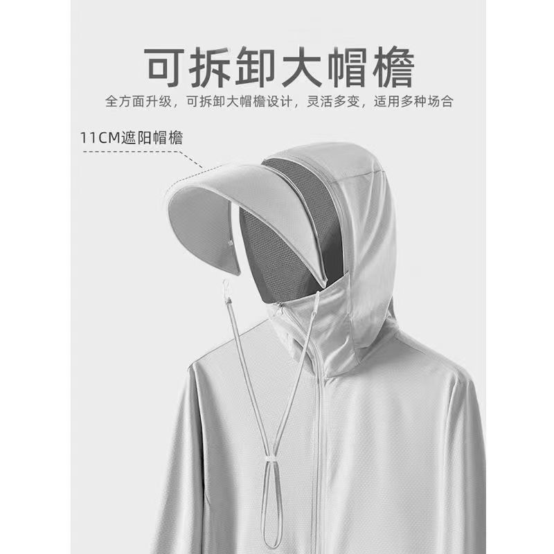 Ice Silk Fishing Sun Protection Clothing for Men and Women Summer Anti-Uv Breathable Thin Shirt 2025 New Jacket Sun Protection Top