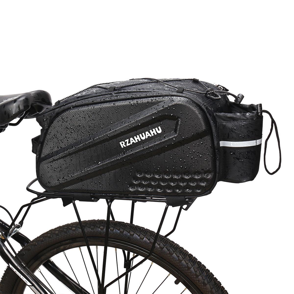 Hard Shell Bicycle Rear Bag Waterproof Rear Seat Bag Hanging Storage Shelf Bag Mountain Storage Box Pannier Bag Cycling Equipment