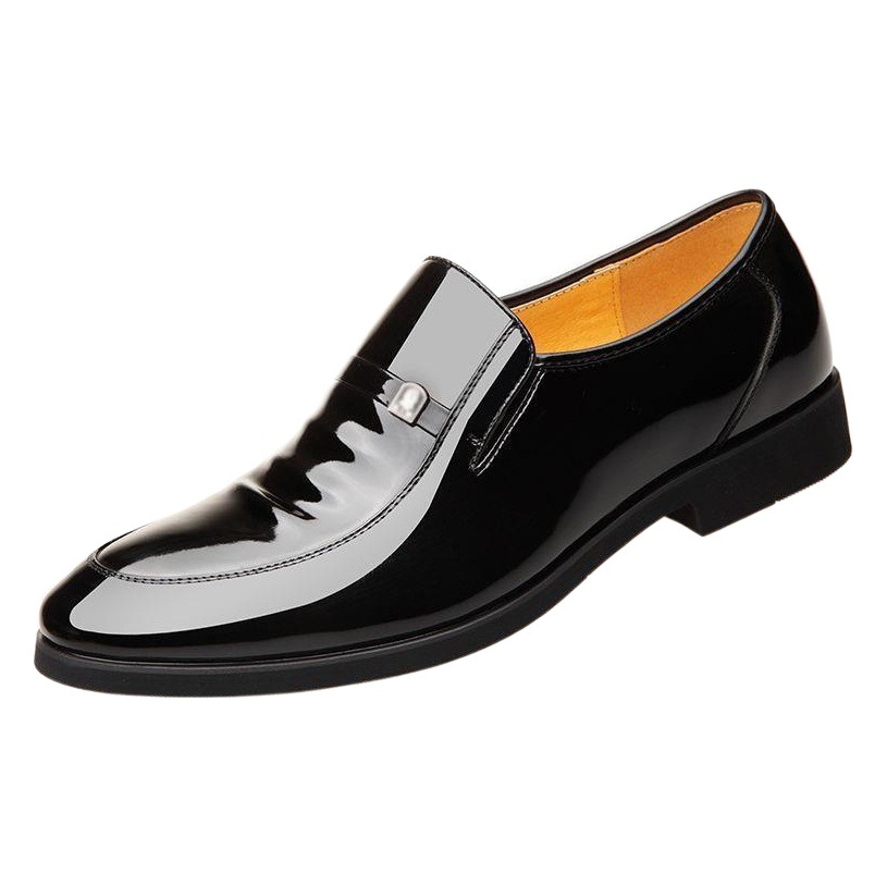 Genuine 2022 New Business Leather Shoes Men's Top Layer Cowhide Genuine Leather Men's Shoes Dress Inner Height Increasing Leather Shoes for Men
