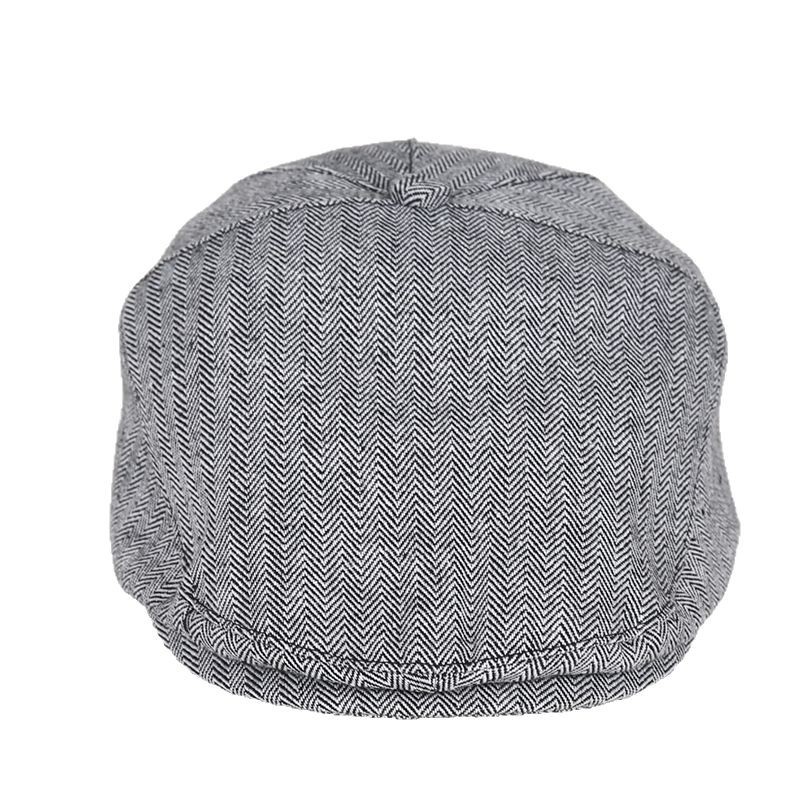 Picture of Icap/South China Spring & Fall Kidsren's Beret Baby Forward Hat Korean Style Herringbone Peaked Cap