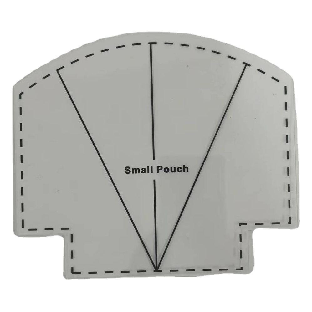 Scallop zipper bag Template Set Scallops Zip Pouch Template Set cross-border new product