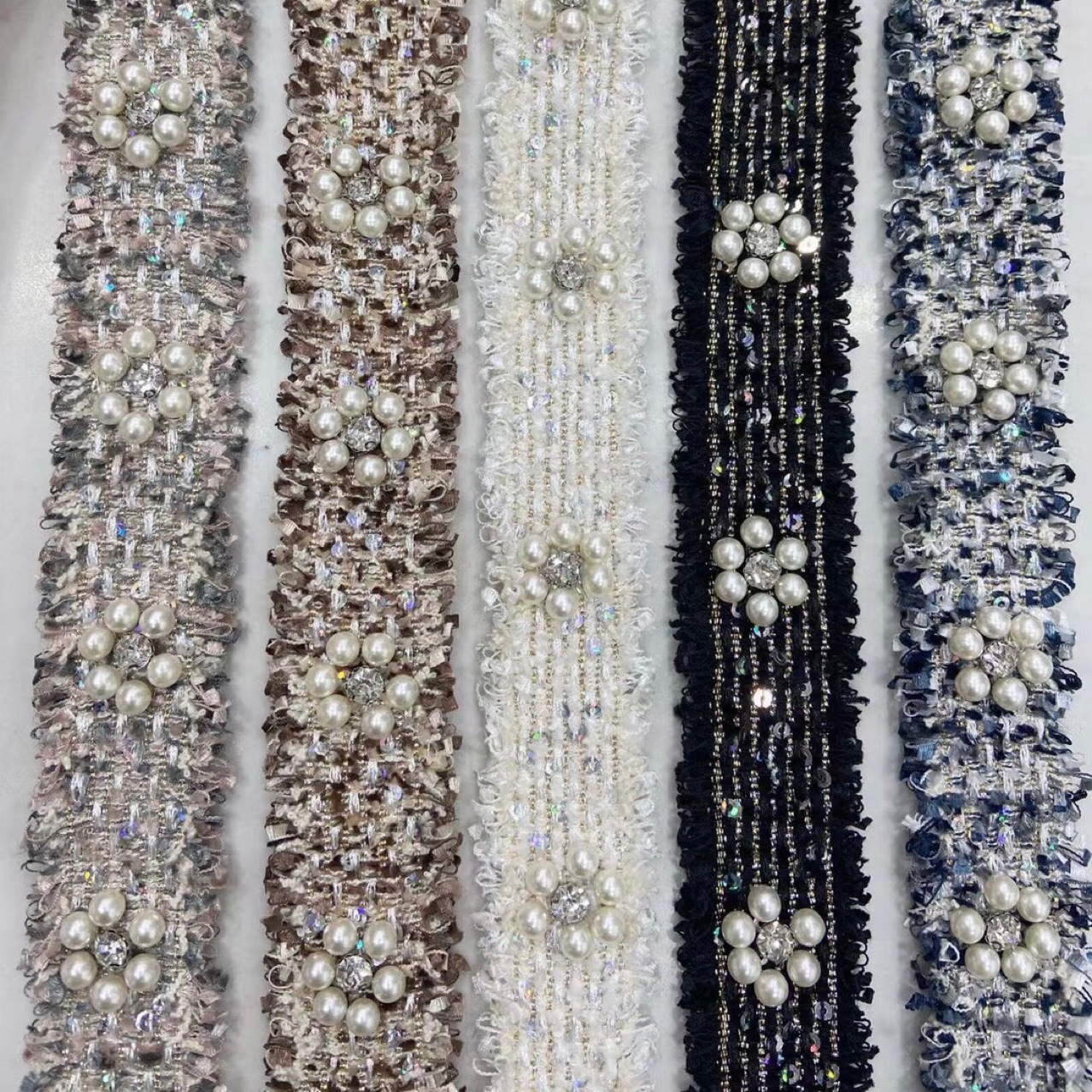 New Style Small Fragrant Style Ribbon Nail Bead Nail Drill Toothbrush Beard Beard Lace Clothing Shoes Hats Luggage Home Textile Curtain Accessories