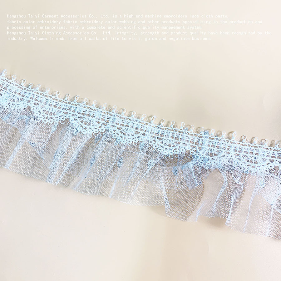 White Lace Accessories Mesh Handmade DIY Cuff Collar Skirt Hem Doll Decorative Clothing Fabric Lace
