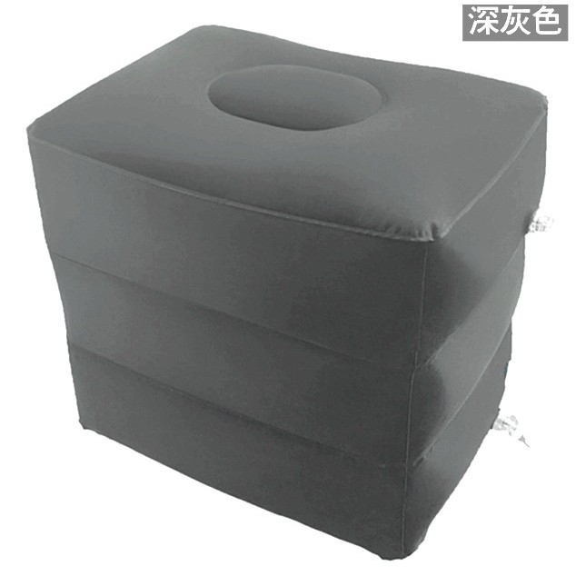 Picture of Two-layer three-layer inflatable footrest car rear filling inflatable stool travel aircraft high-speed rail rest foot pedal cross-border