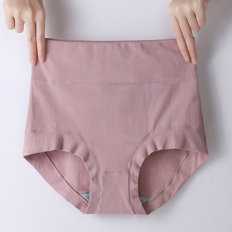plus size Autumn and Winter Pure Cotton High Waist Briefs Women's Seamless Belly-lifting Hip-lifting Belly-tight Boxer Underwear