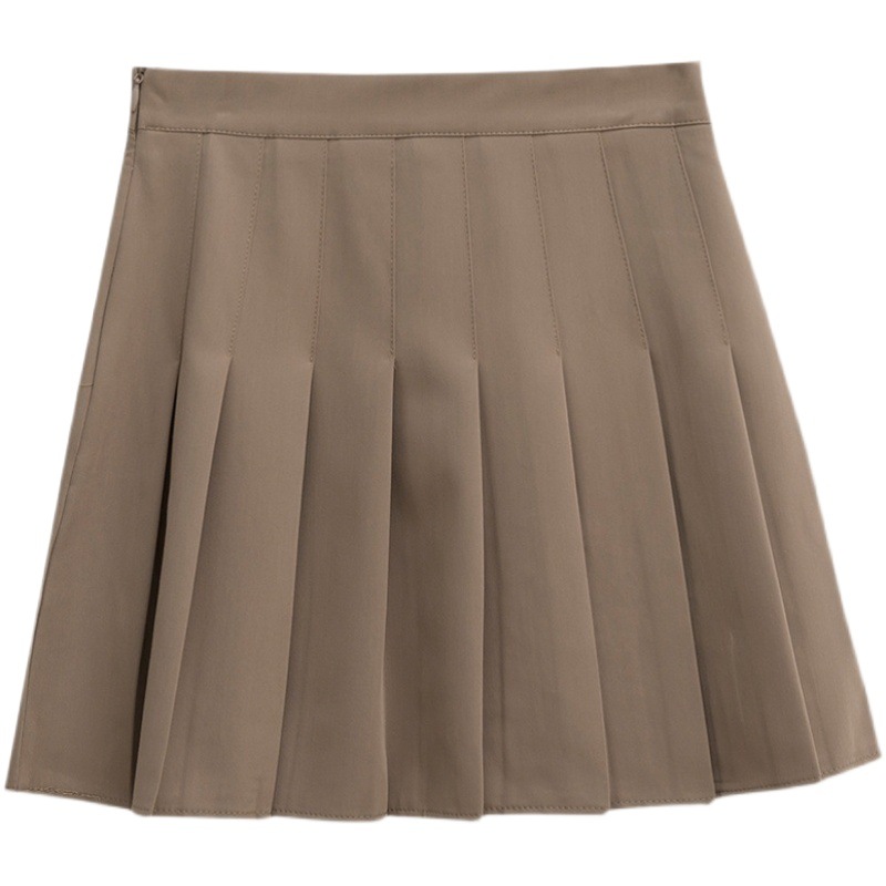 Korean style pleated skirt female m student summer new versatile high waist slimming skirt Japanese college style A- line skirt