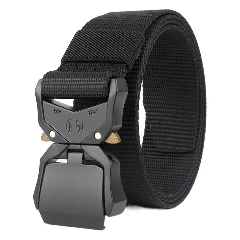 Men's Outdoor Tactical Nylon Woven Belt Military Fan Student Military Training Security Cobra Covers Canvas Belt