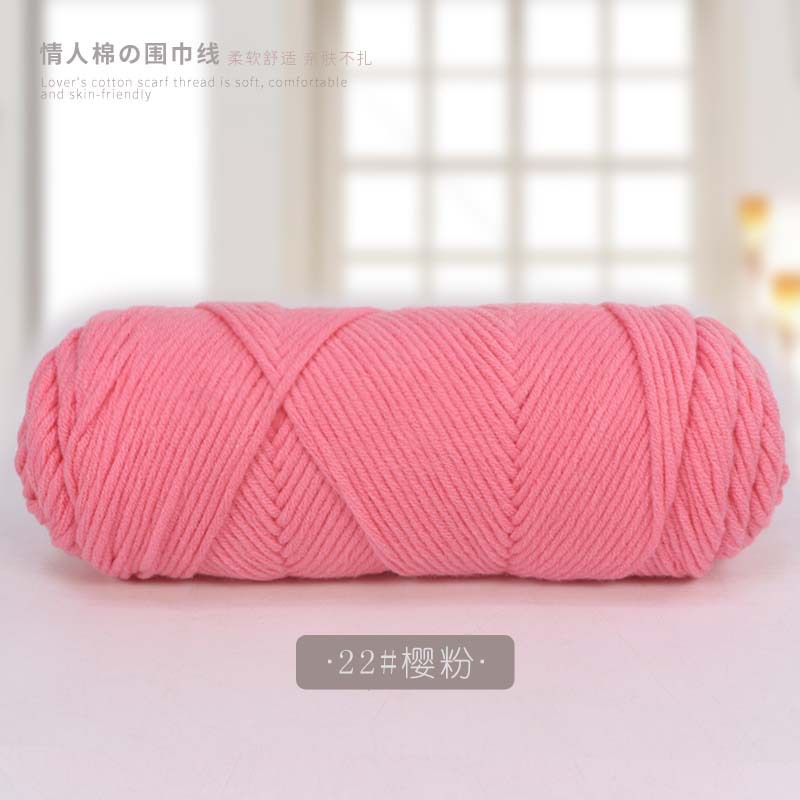 Picture of 8 strands of lover cotton wool scarf thread milk cotton baby thread stick needle thread thick thread stamp embroidery thread 8 strands of acrylic