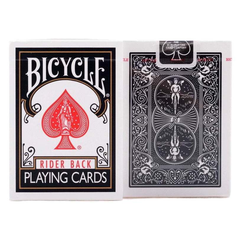 Picture of Huiqi Poker BLACK Classic Single License Plate Bicycle Classic BLACK Bicycle Poker