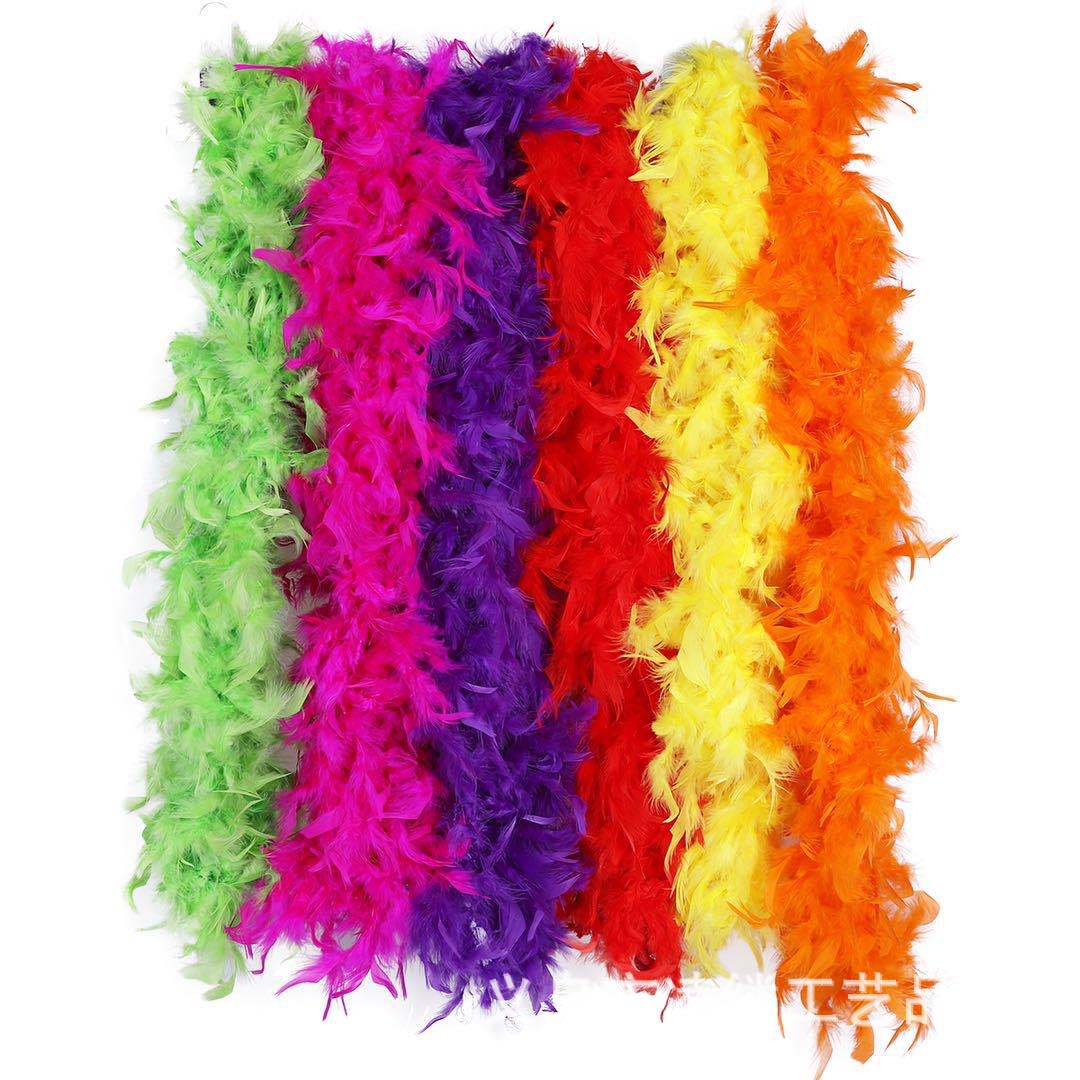 Spot supply feather plush wedding decoration feather fire piece crafts feather performance ball pendant lighting