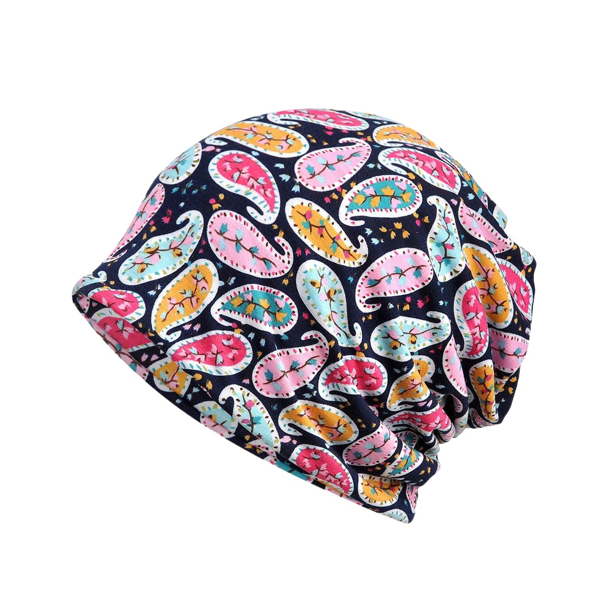 Spring Autumn and Winter Pullover Cap Women's Moon Hat Bib Dual-purpose Ethnic Style Velvet Warm Tapes Hat Women's Bag Headgear