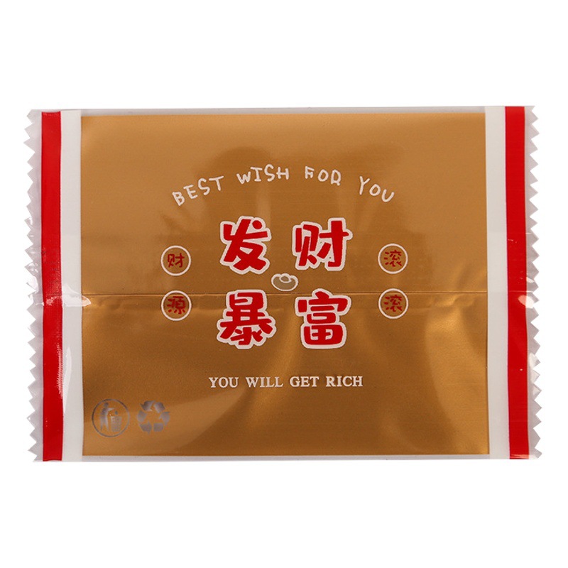 New Year's Handmade Snowflake Pastry Packaging Bag Handmade Baked Pastry Biscuit Machine Sealing Bag New Festive Self-Sealing Plastic Bag