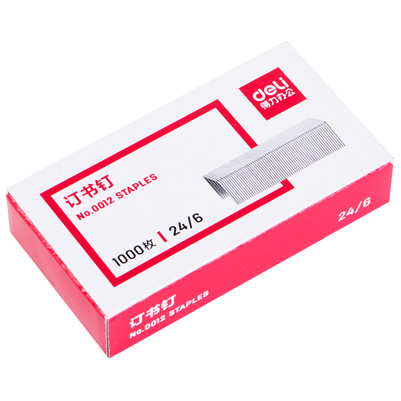 Picture of Deli stationery 0012 staples unified 12 staples 24/6 Staples regular Staples stationery wholesale