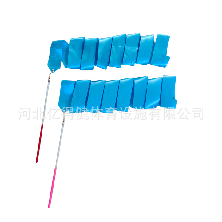 Picture of Performance Rhythmic Gymnastics Ribbon Props Kidsren's Dance Toys Ribbon Middle-Aged Square Dance Ribbon with Rod Ribbon