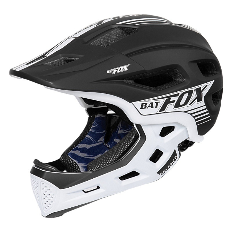 BATFOX children's balance bike helmet BMX helmet full helmet mountain downhill bike children's full helmet