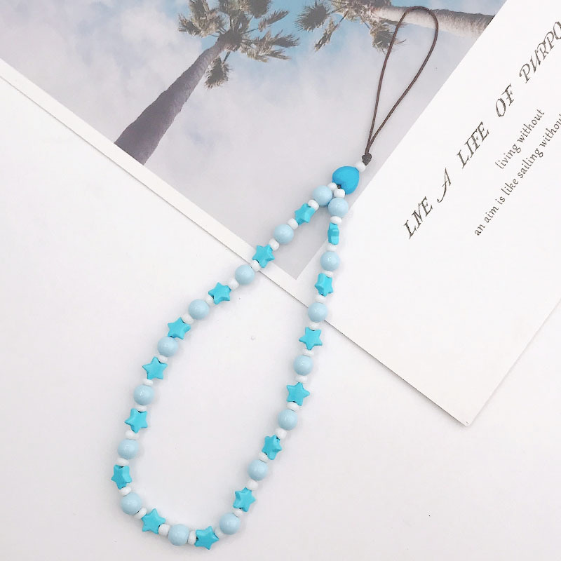 Picture of New soft pottery fruit series mobile phone chain diy mobile phone case acrylic five-pointed star mobile phone chain collection trend