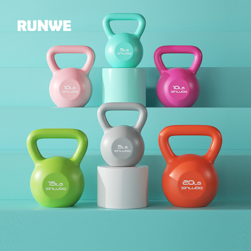 Longway Kettlebell Ladies Fitness Home Booty Training Men's Squat Exercise Small Dumbbell 10kg Strength Training
