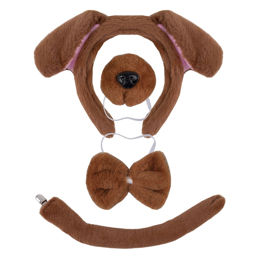 Easter Animal Headwear Pudding Dog Cartoon Cute Dalmatian Hair Band Animal Hair Ornaments Plush Headband