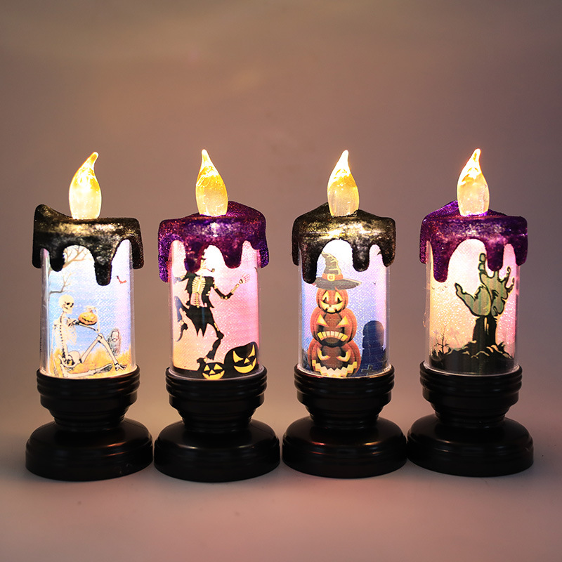Picture of Wholesale Halloween Candle Electronic Candle Light Carnival Desktop Decoration Ornaments LED Halloween Party Gift