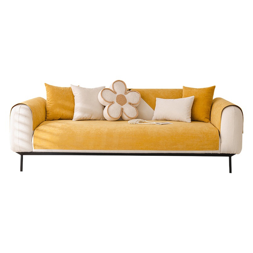 Waterproof Urine-Proof Sofa Cover Cloth for All Seasons, Non-Slip and Stain-Resistant Cushion Sofa Cover, Anti-Cat Claw, Non-Stick Fur Sofa Cushion