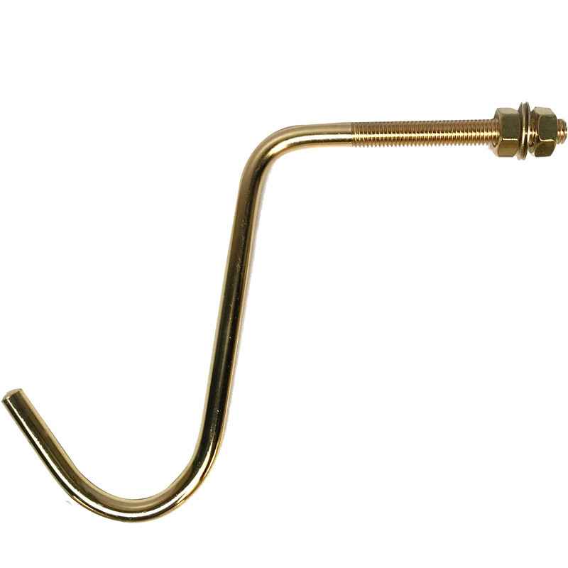 Picture of Billiard Table Rod Copper Plated Hook Rod Hanger Copper Hook Club Hook Rod Tripod Iron Hook Hook Rod