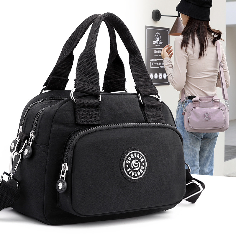 Picture of Lightweight waterproof nylon cloth bag casual messenger bag new versatile small square bag trendy women's shopping handbag