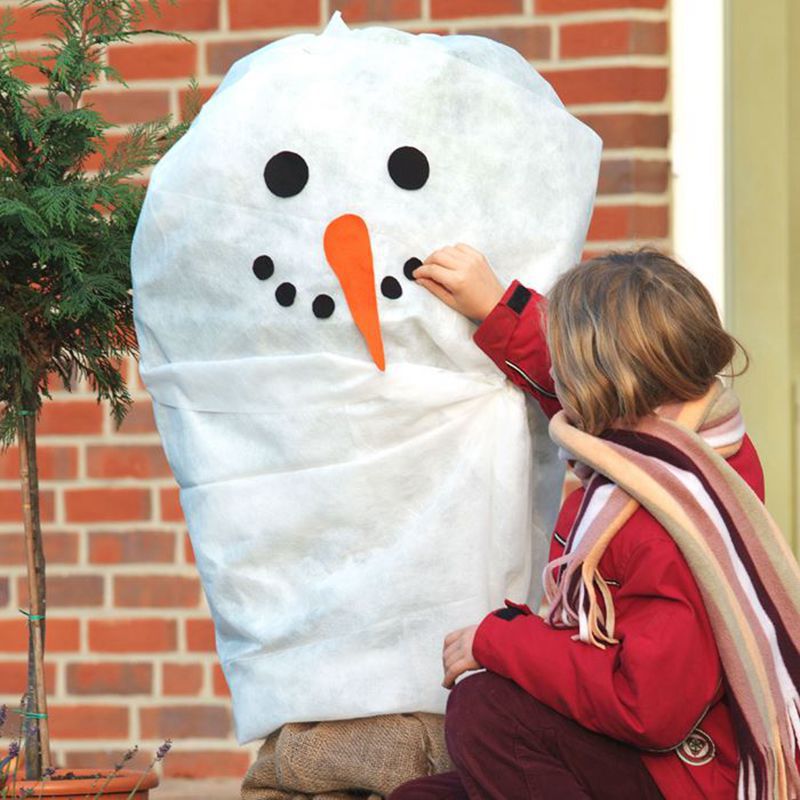 Picture of Christmas Gardening Decoration Supplies Non-Woven Christmas Tree Protective Cover Plant Cold-Proof and Insect-Proof Non-Woven Tree Cover