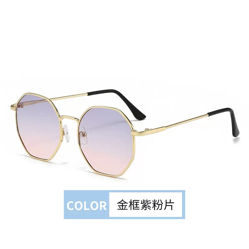 Picture of Cross-Border New Fashion Retro Full-Frame Metal Trendy Sunglasses for Men and Women Traveling Street Photography Sunglasses Wholesale