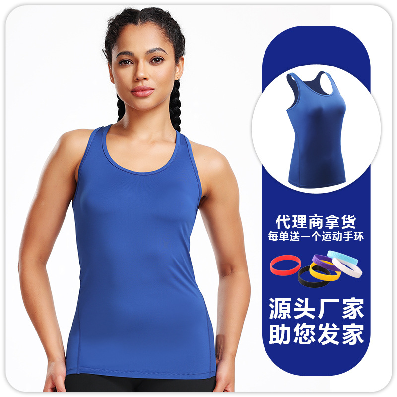 Picture of Yoga Camisole Women's Suit Inner Wearing Sports Outer Wearing I-Shapes Sleeveless Tight Base Shirt Running Top