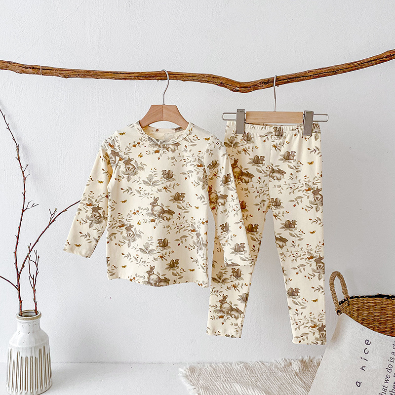 Picture of Children's Pajamas, Baby Autumn Clothes and Long Trousers, Kidsren's Home Clothes, Category a Pure Cotton Pajamas for Boys and Girls, Boys' Home Clothes