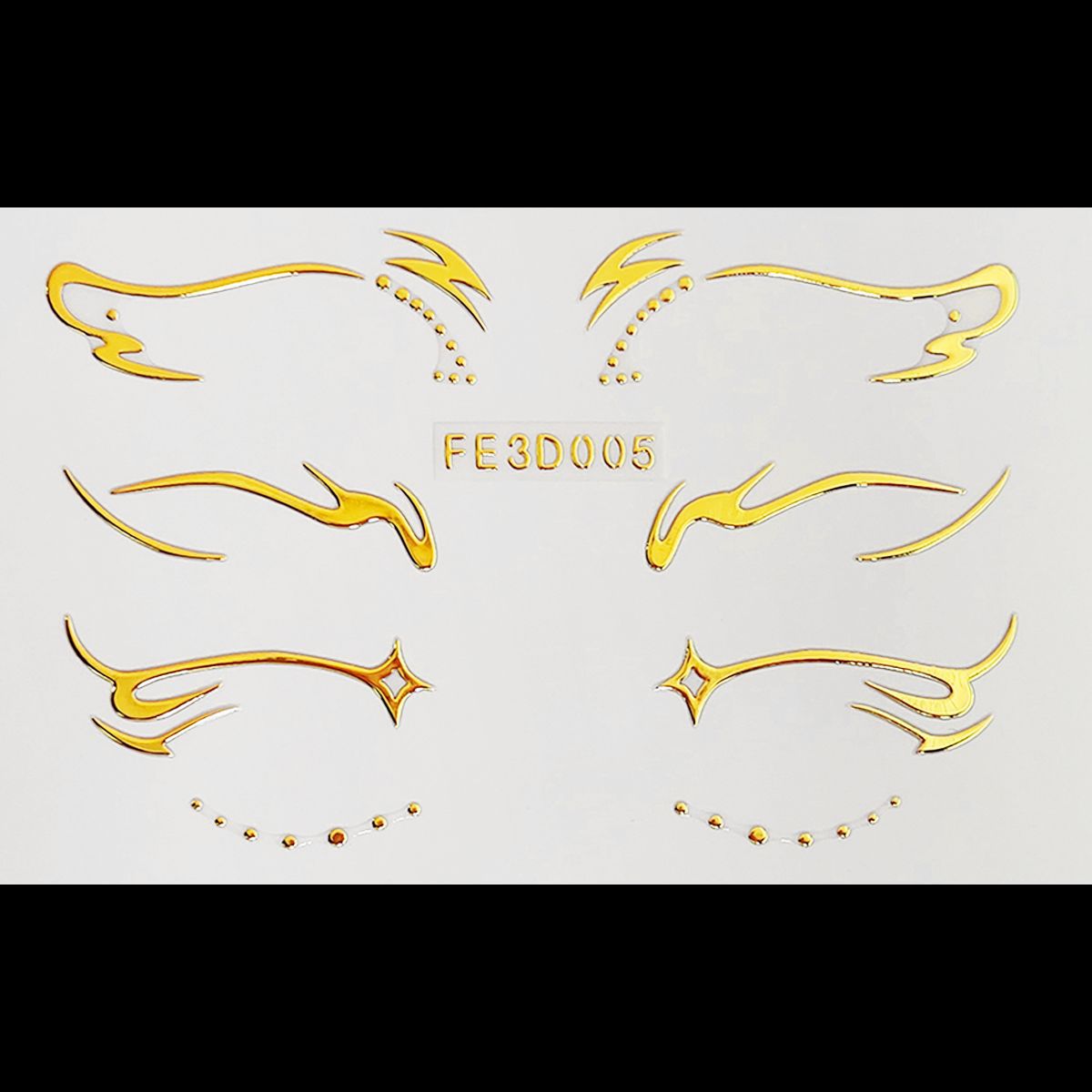 Picture of European and American laser eyeliner stickers 3D relief butterfly eye makeup makeup stickers stage performance tattoo stickers