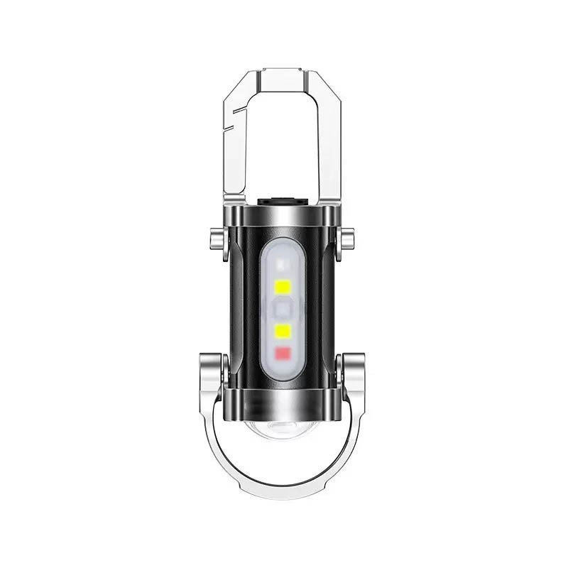 2025 New Portable Keychain Flashlight Outdoor Waterproof Multifunctional Ultra Small Mini Lighting Lamp
