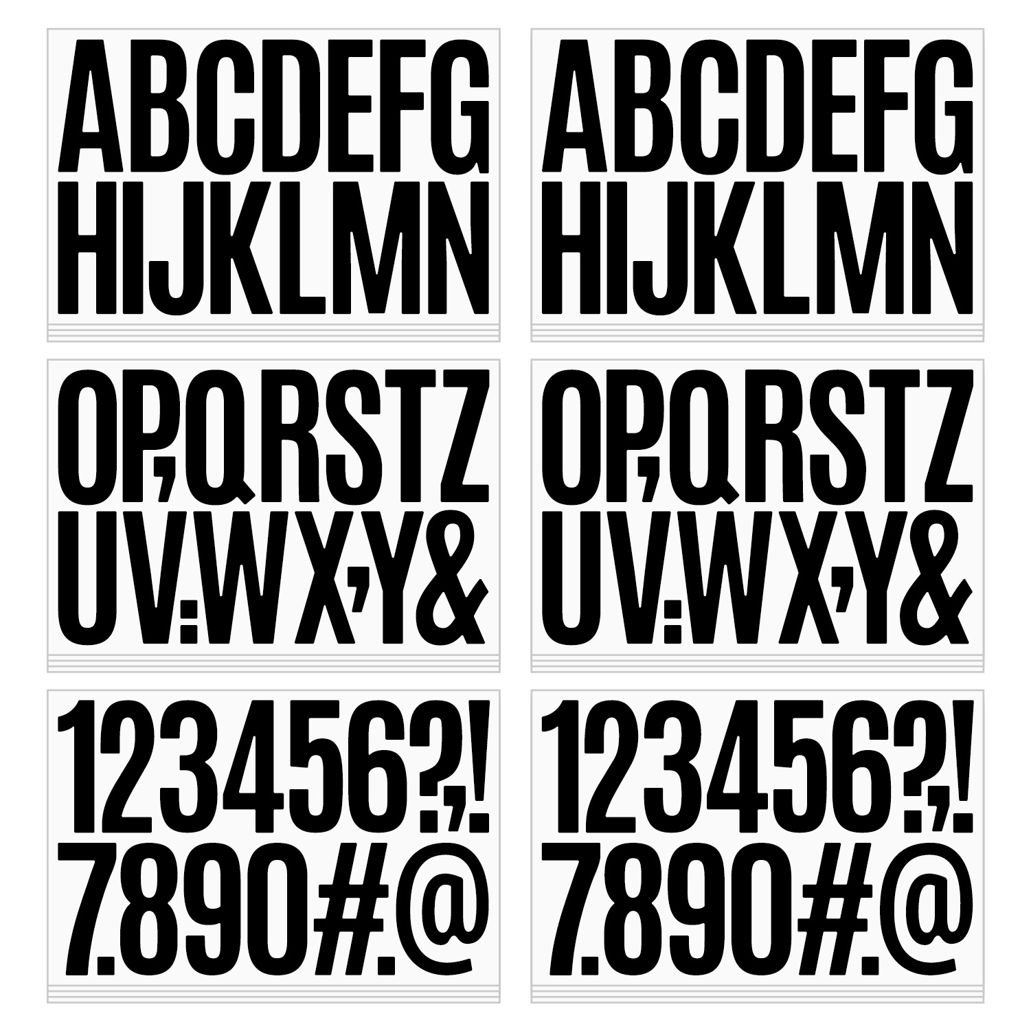 3 inch letter sticker car Wall sticker exhibition school decoration diy big size alphanumeric sticker wholesale
