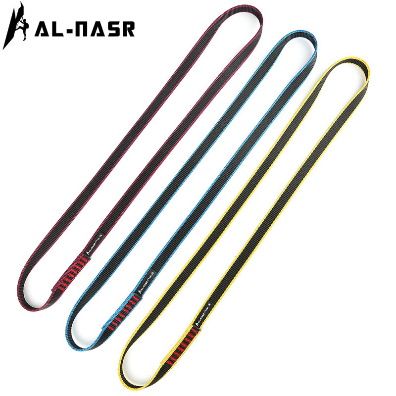 Outdoor Mountaineering, Rock Climbing, Downhill Cushioning, Nylon Flat Belt, Aerial Work, Ring Flat Belt, Safety Protection Belt