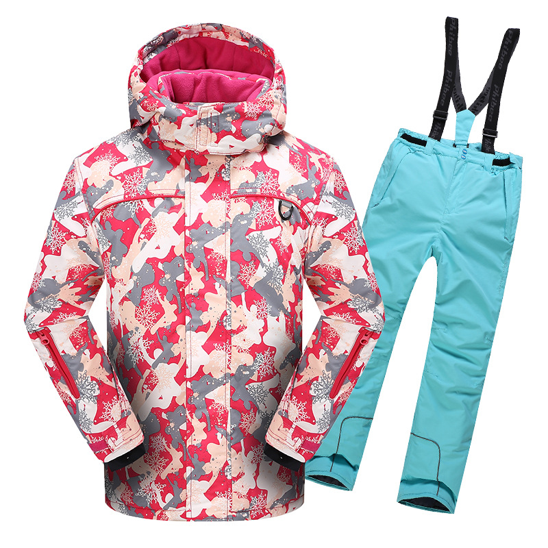 Picture of Cross-border e-commerce Phoebe Elephant Children's Ski Suit Warm Jacket Outdoor Thickened Waterproof for Boys and Girls