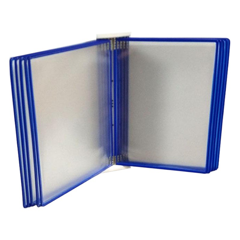 Picture of 10-page page folder A4 wall-mounted display rack wall-mounted data rack standard work instruction