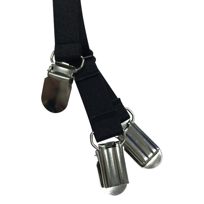 Europe and the United States hot cross-border explosion fashion strap black elastic wire harness duck bill clip garter belt P0123