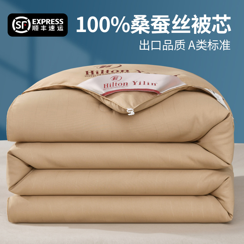 Picture of Pure Cotton Clearance Silk Quilt Mulberry Silk Quilt Spring & Fall Quilt Quilt Core Pure Cotton Air-Conditioned Summer Cool Quilt Thickeneded Winter Quilt