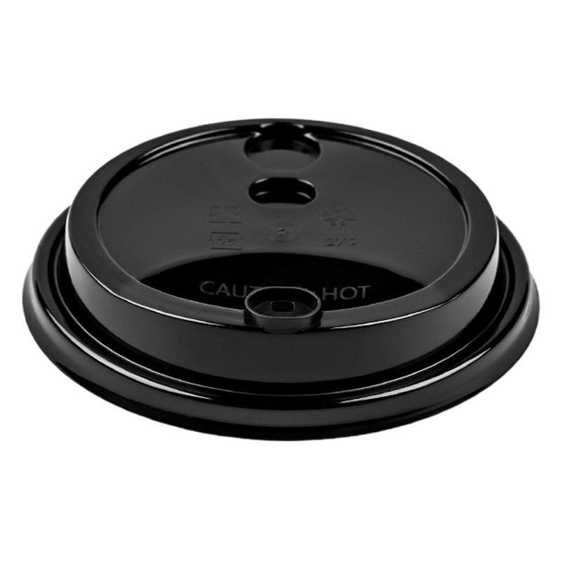 90 Injection Molding Cover Thickeneded Pp Plastic Cover Disposable Packaging Leak-Proof Beverage Cover Spot Milk Tea Cup Cover Red Heart Plug