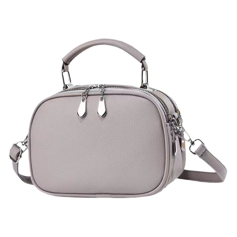 Picture of 2024 New Fashion shoulder bag western style messenger bag large capacity Korean style small square bag texture trendy multi-layer mobile phone bag
