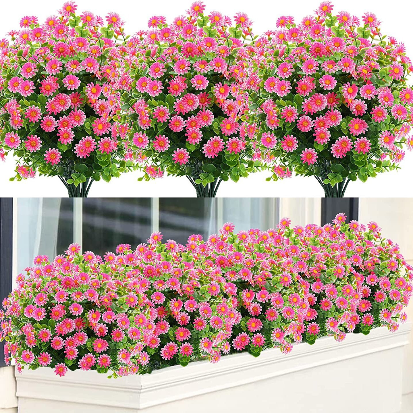 Picture of Cross-Border Simulated Plants Plastic Green Plants Simulated Flowers Indoor Courtyard Decoration Accessories Wedding Floral Desktop Ornaments